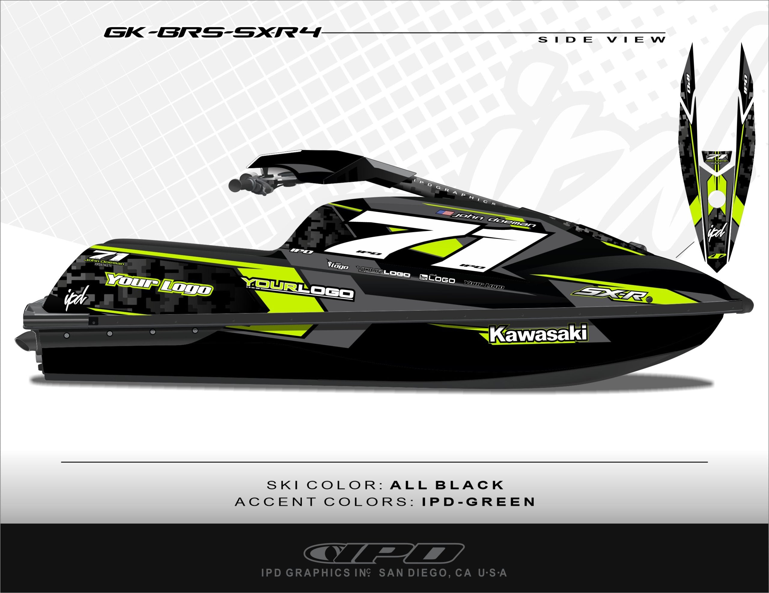 Kawasaki SXR 1500 Graphics Kit (BRS Design)