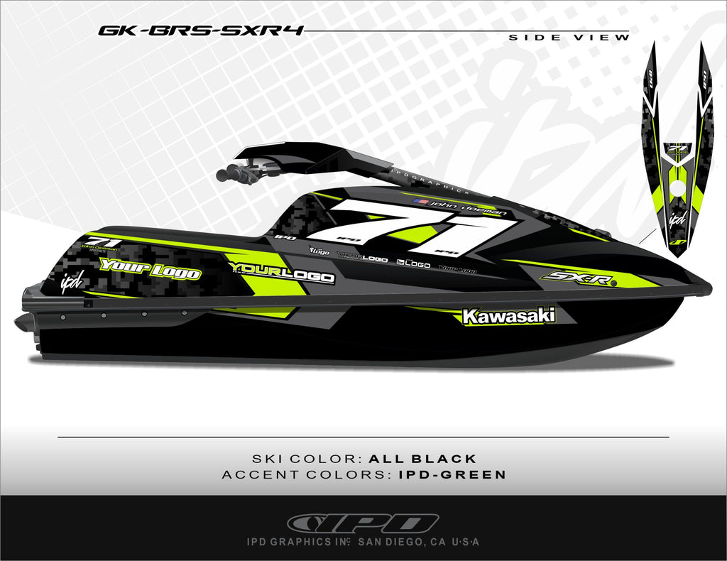 Kawasaki SXR 1500 Graphics Kit (BRS Design)