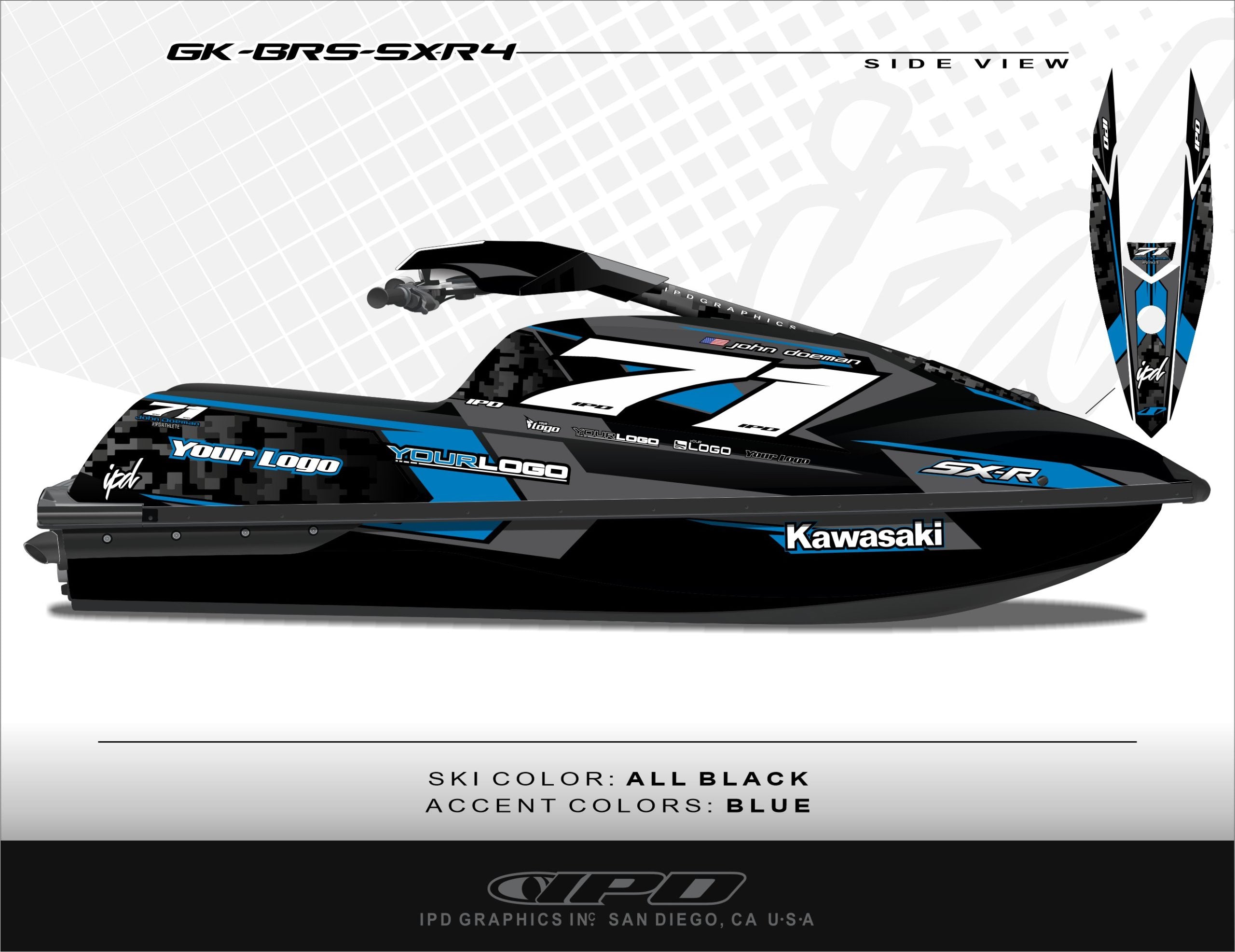 Kawasaki SXR 1500 Graphics Kit (BRS Design)