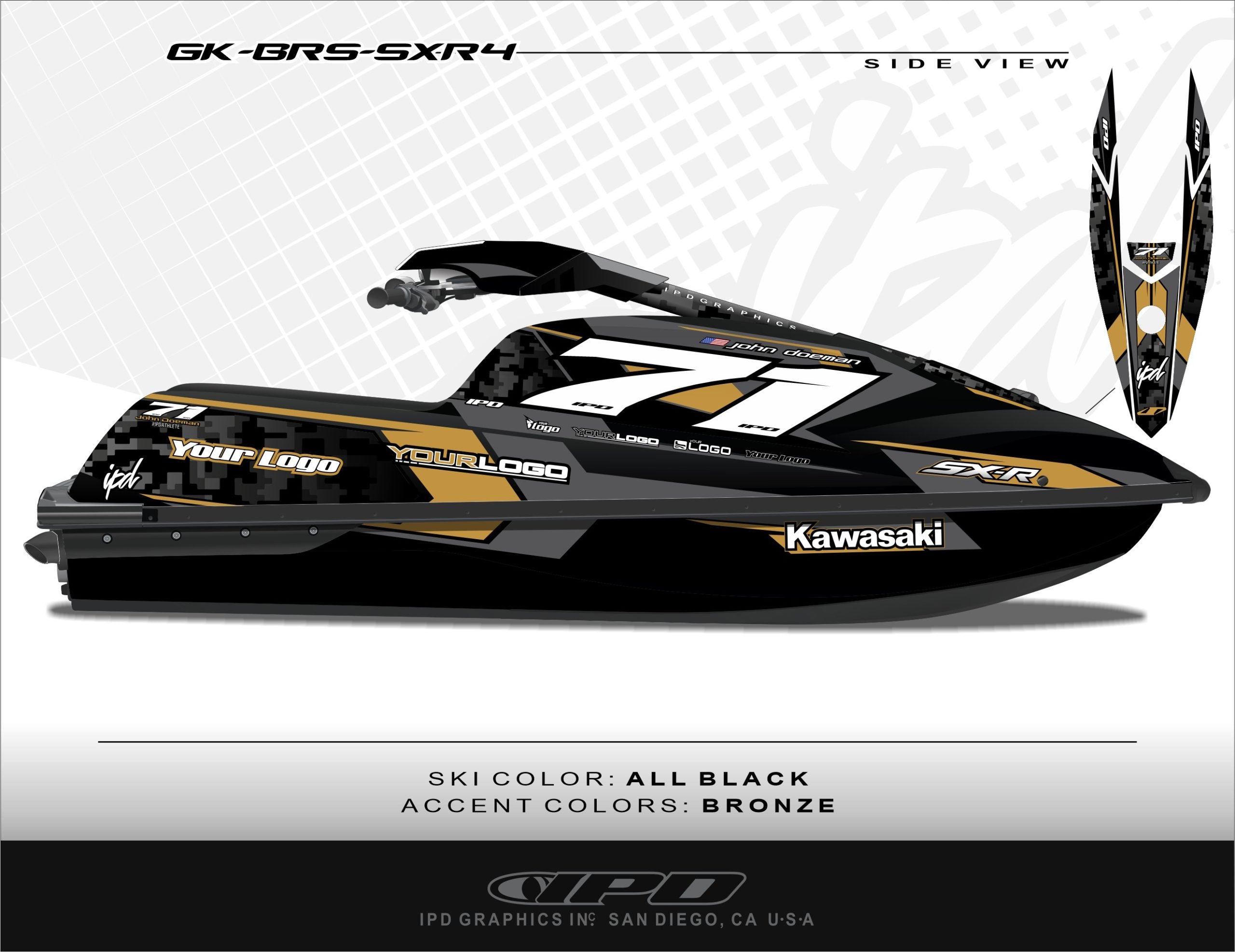 Kawasaki SXR 1500 Graphics Kit (BRS Design)