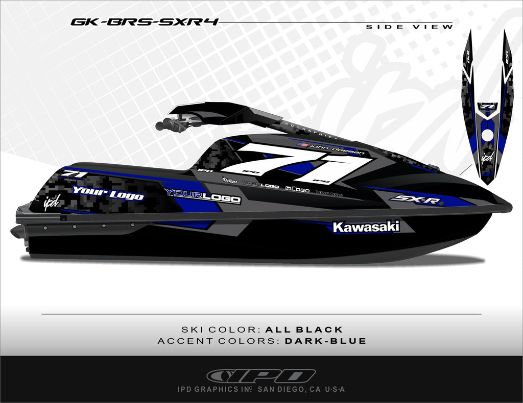 Kawasaki SXR 1500 Graphics Kit (BRS Design)