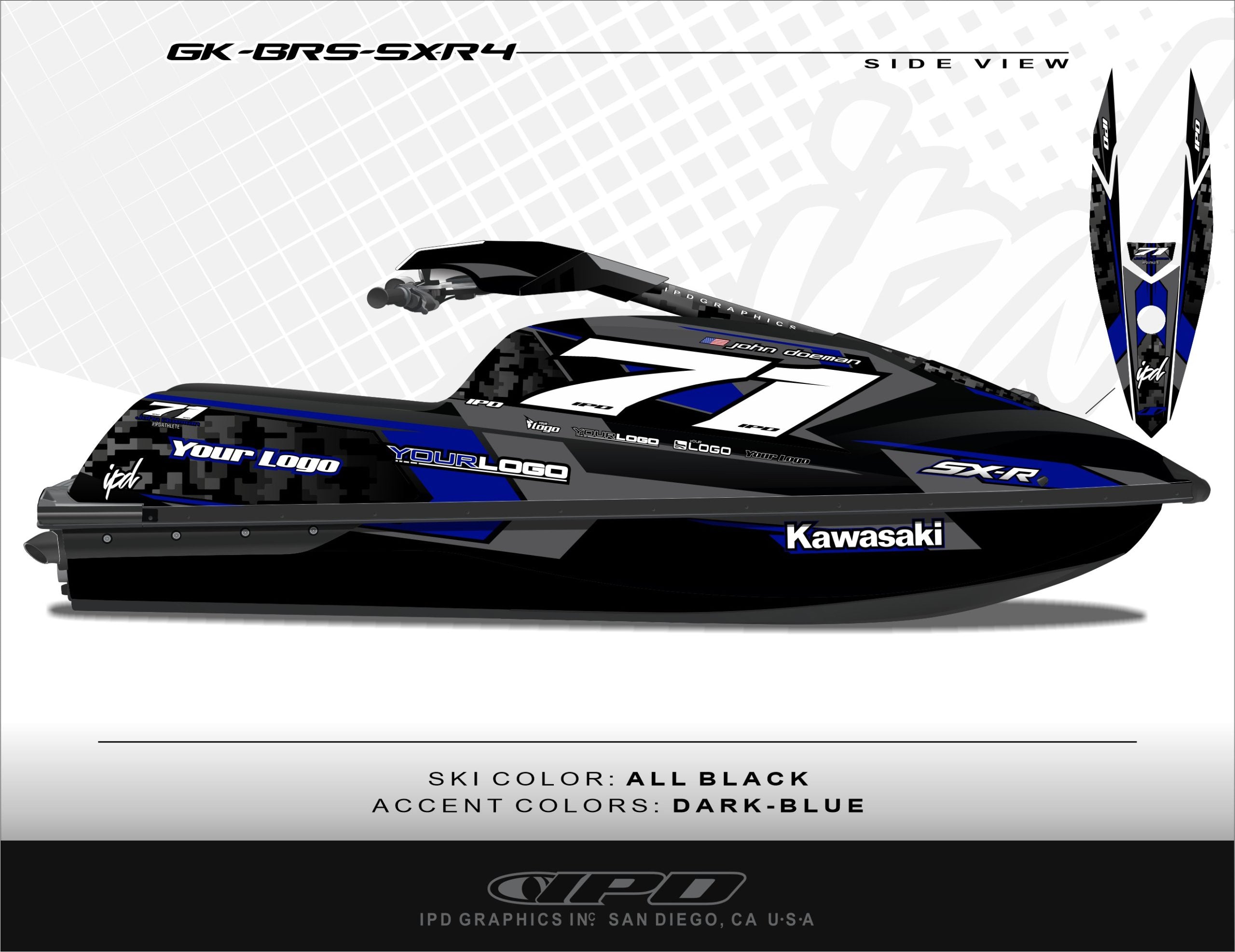 Kawasaki SXR 1500 Graphics Kit (BRS Design)