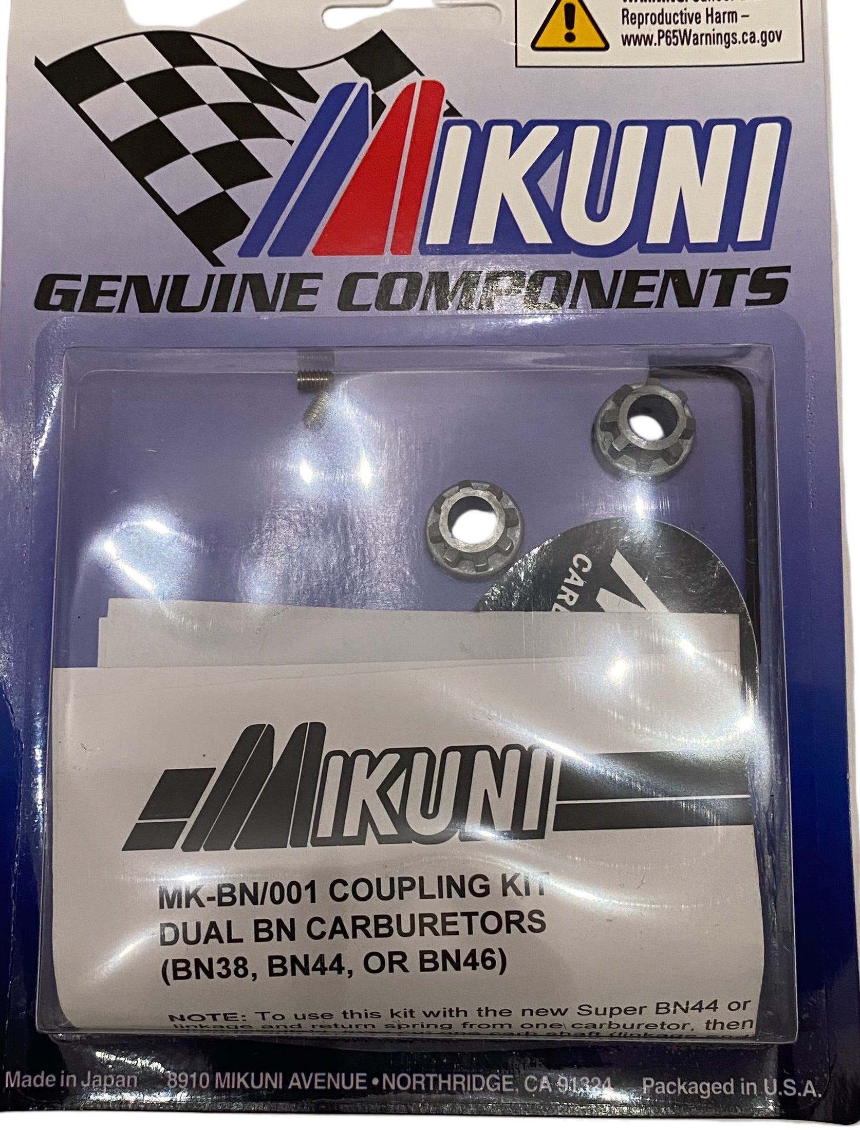 Mikuni Carburetor Coupling Kit for Dual Carb Setups MK-BN/001